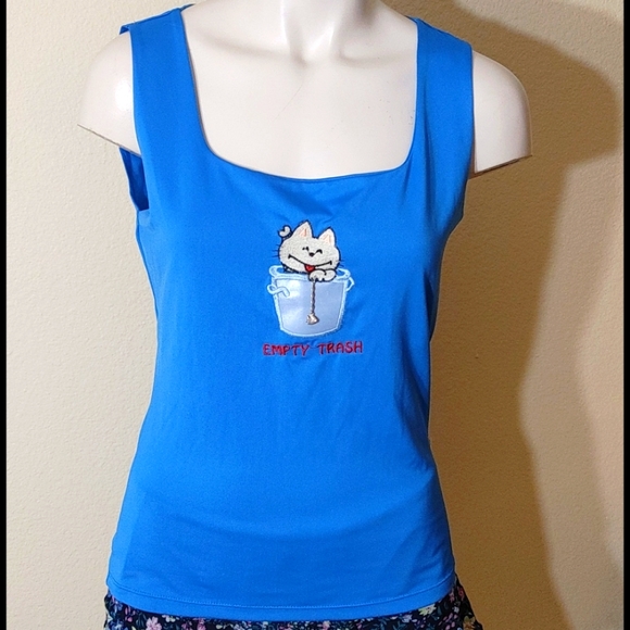 (5 for $20) Doce Mundo blue shirt size G/ L - Picture 1 of 10